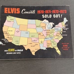 Elvis Presley, Las Vegas Hilton souvenir menu